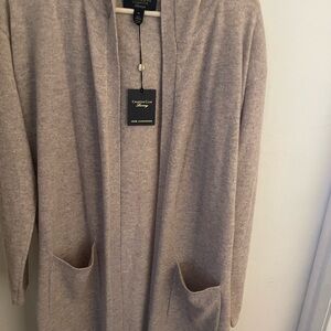 Cashmere Cardigan Charter Club Women's Cardigan - Light Brown
With hood